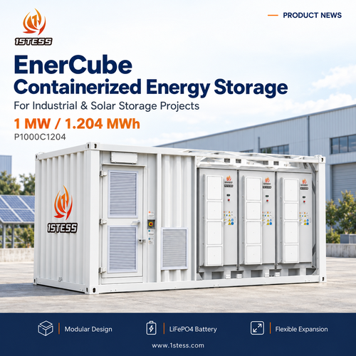 Latest company news about 1stess Highlights EnerCube Containerized BESS for Industrial and Solar Storage Projects