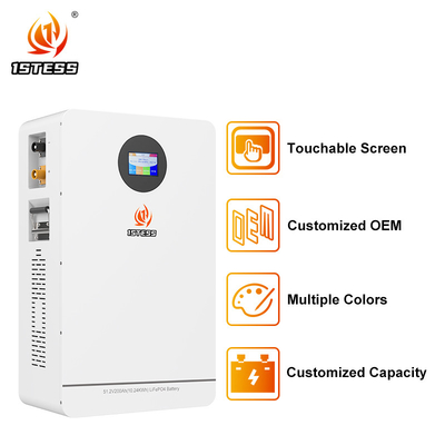 Bộ pin tích trữ năng lượng nhà gắn tường 51.2V 10.24Kwh Bộ pin bộ pin hệ thống lưu trữ năng lượng