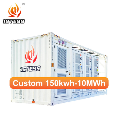 2MWh Industrial Container Hệ thống lưu trữ năng lượng mặt trời pin Li-ion kết nối với lưới điện chuyển mạch tự động tùy chỉnh
