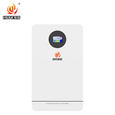 25.6V 200Ah Lưu trữ năng lượng gia đình Bộ pin lithium ion mặt trời 5.12KWH cho hệ thống mặt trời