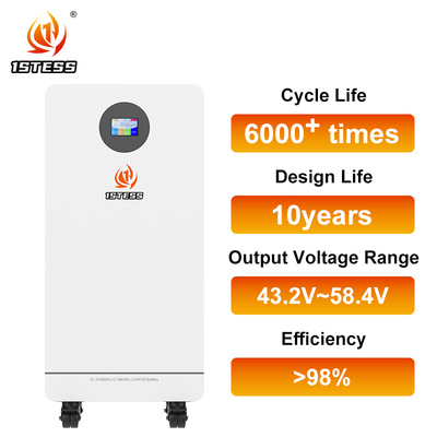 Bảo vệ mạch ngắn 10.36kwh 51.2v 300ah Lifepo4 pin cho nhà lưu trữ năng lượng