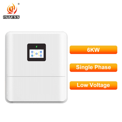 Biến tần năng lượng mặt trời lai 6kW hiệu suất cao với MPPT kép cho pin Lithium và Ắc quy dự phòng