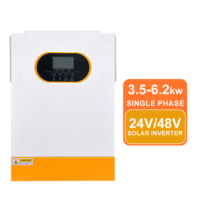 Hiệu suất cao 24V 3.5kW Inverter năng lượng mặt trời lai 48V 5.5kw 6.2kw Inverter năng lượng mặt trời Pure Sine Wave MPPT Charger