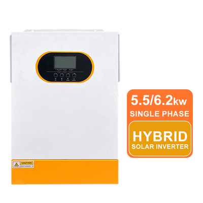 Biến tần năng lượng mặt trời lai sóng sin chuẩn 6.2kw 5.5KW 48V với MPPT, pin lithium điện áp cao, giao tiếp RS485