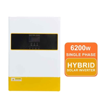 Bộ sạc năng lượng mặt trời MPPT 6.2KW Biến tần lai Sine chuẩn 48VDC Một pha Ba pha Chống bụi