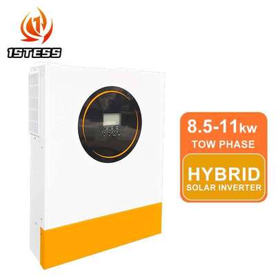 Bộ biến tần năng lượng mặt trời lai độc lập 48V một pha 8.5kw 11kw sóng sin chuẩn MPPT giám sát từ xa Wifi