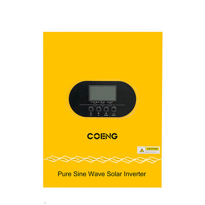 Bộ biến tần năng lượng mặt trời lai độc lập 24V 48V 3.5kw 5.5kw 6.2kw một pha sóng sin chuẩn với bộ sạc năng lượng mặt trời MPPT tích hợp