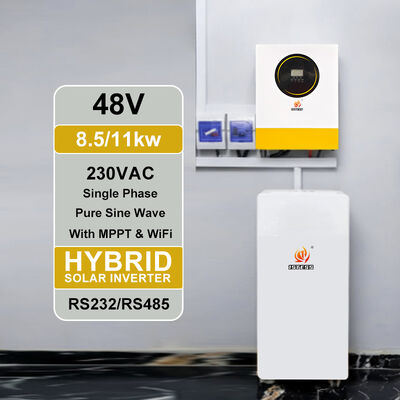 8500W 48V pin sóng sinus tinh khiết MPPT Inverter mặt trời Không hỗ trợ pin 140A sạc