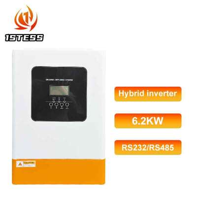 Điện áp cao 6.2kW 48V Đơn pha Đột biến sóng sinus tinh khiết MPPT 60-500Vdc Off Grid Bộ sạc năng lượng mặt trời 120A
